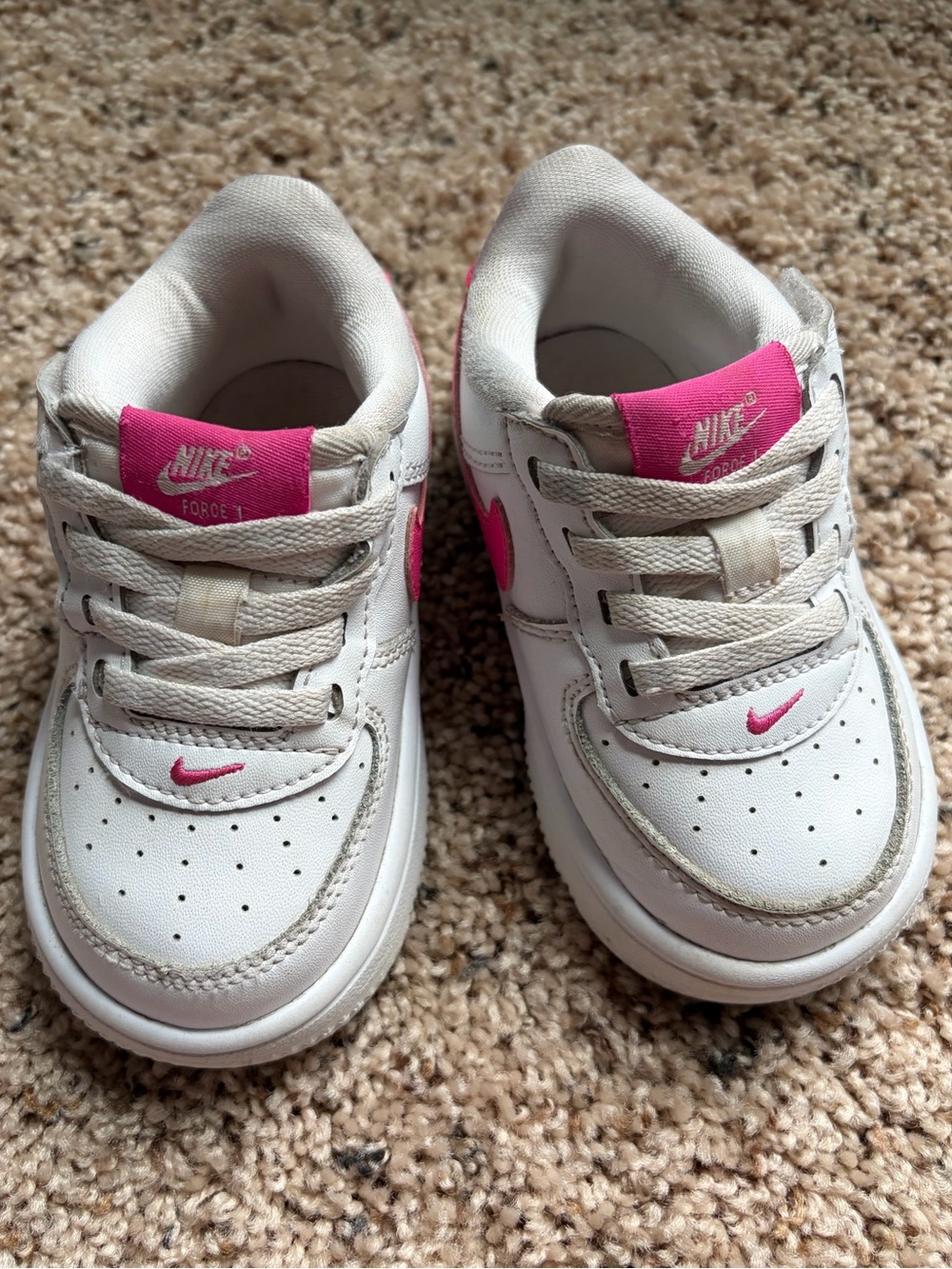 Nike Air Force 1 Low EasyOn | Hot Pink Swoosh | Toddler 6C